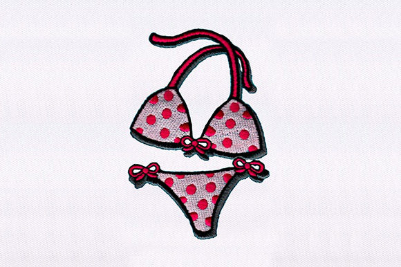 Dot Printed Swimsuit: Holiday Embroidery Design Review