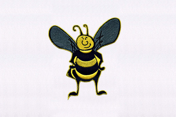 Funny Honey Bee: A Designer's Take on This Charming Embroidery Design
