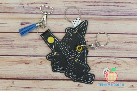 Halloween Witch Keyfob Keychain ITH