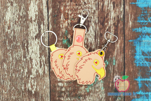 Head of an Eagle ITH Keyfob: A Designer Review