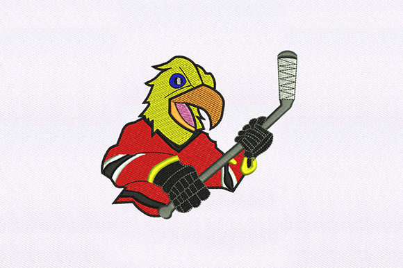Hockey Playing Bird Design