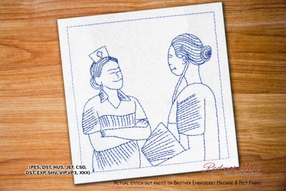 Nurse in Discussion Design: A Seasonal Embroidery Review