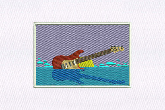 Ocean Electric Guitar Design: Embroidery Review for Makers