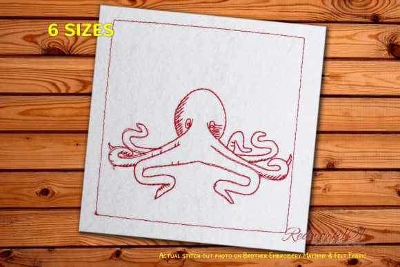 Octopus Embroidery: Whimsical Charm for Thoughtful Gifts