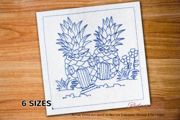 Pineapple House in Garden Redwork