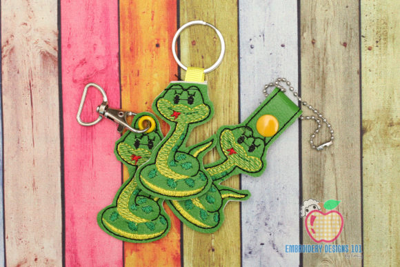 Snake ITH Snaptab Keyfob: An Embroidery Designer’s Review