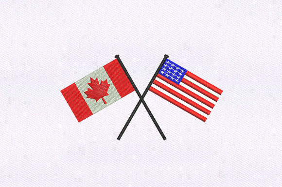 USA and Canada Flags: An Embroidery Design Review